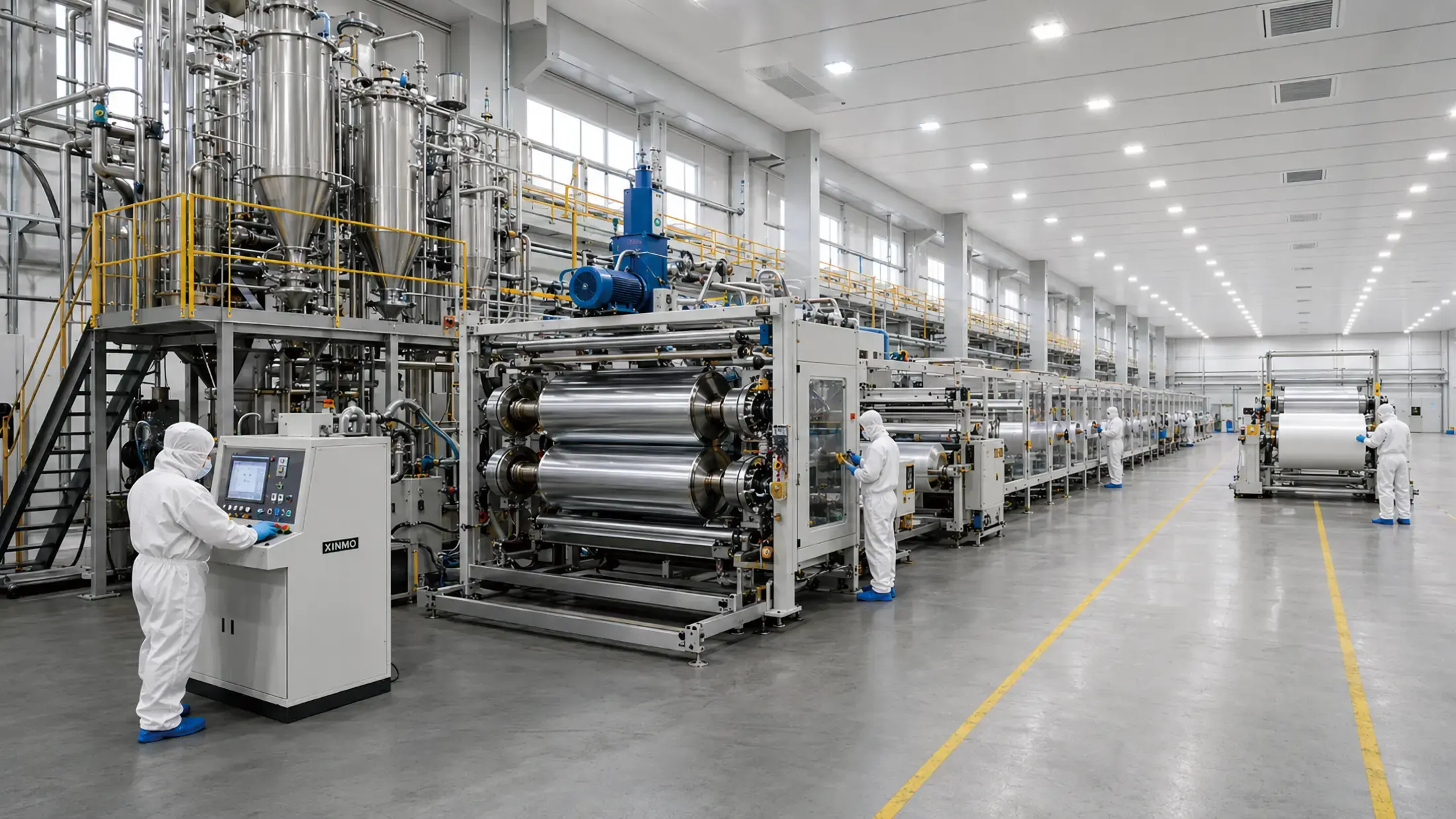 XINMO PET and PP sheet extrusion workshop